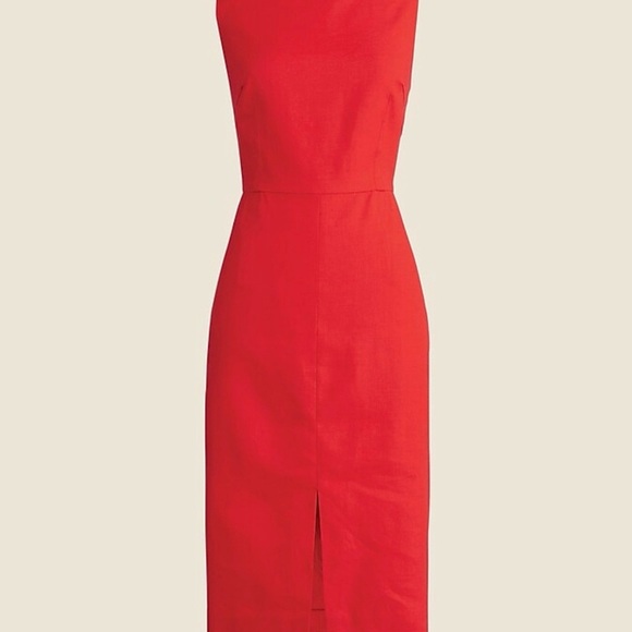 J. Crew Dresses & Skirts - J Crew Red Sleeveless Dress Like New Sz 10